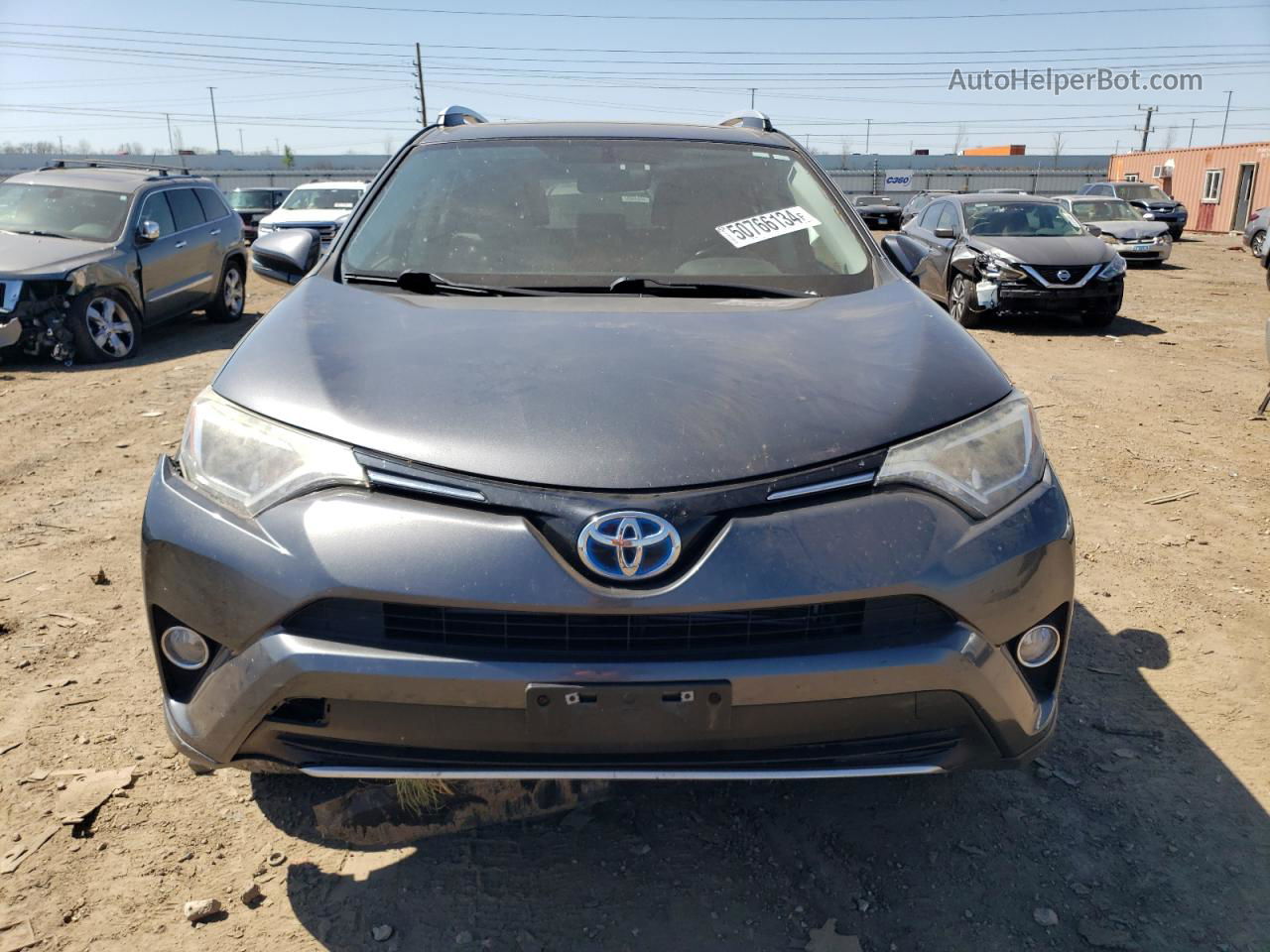 2016 Toyota Rav4 Hv Xle Charcoal vin: JTMRJREV9GD012177