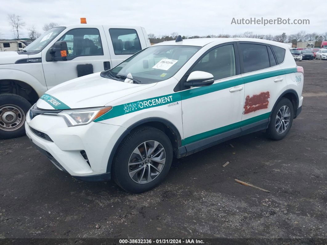 2017 Toyota Rav4 Hv Le/xle White vin: JTMRJREVXHD108739