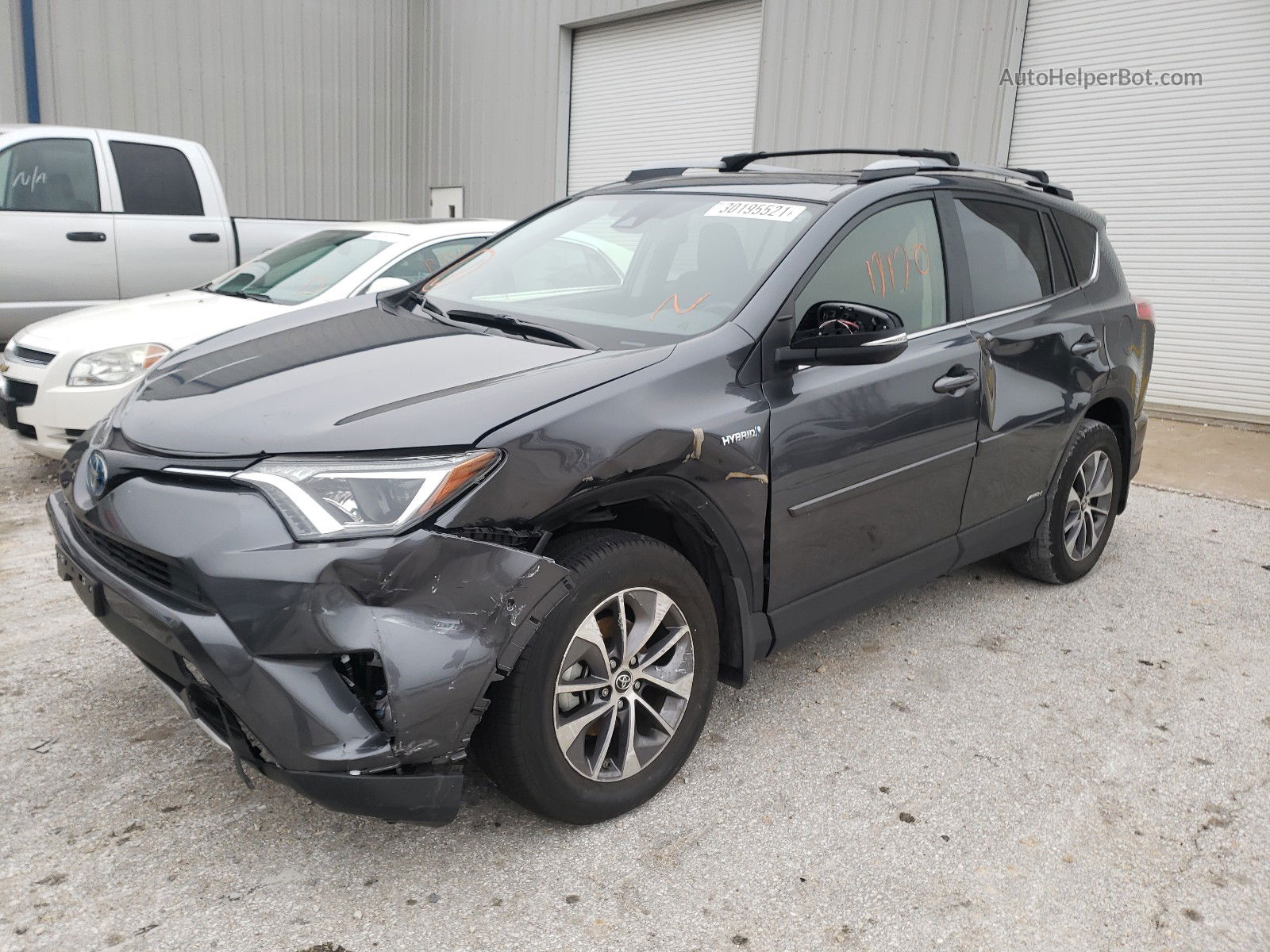 2017 Toyota Rav4 Hv Le Charcoal vin: JTMRJREVXHD124455