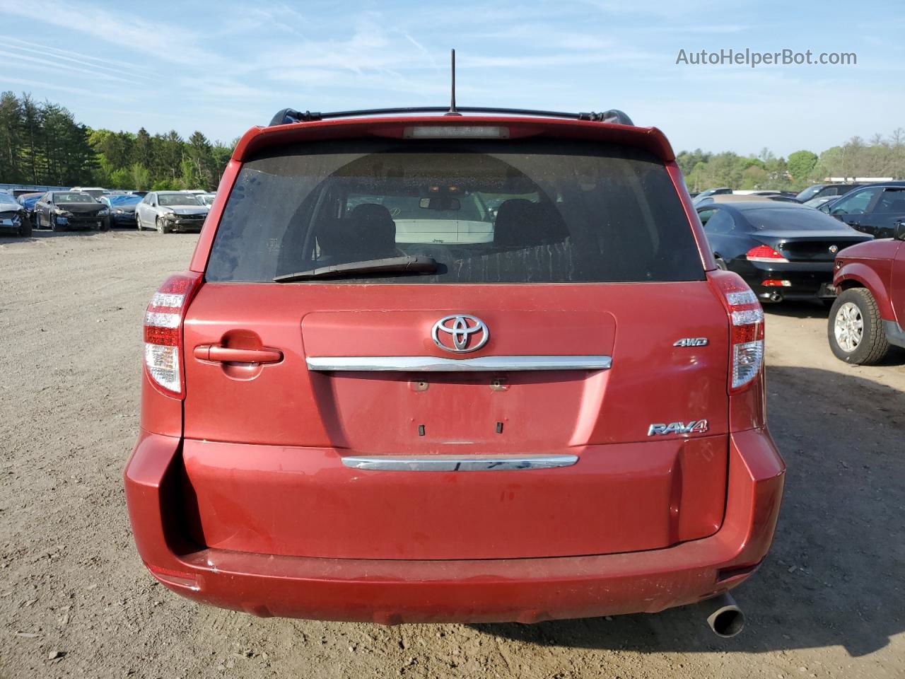 2011 Toyota Rav4 Sport Red vin: JTMRK4DV1B5099383