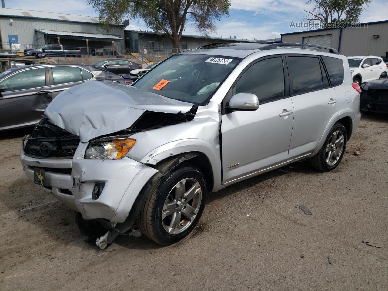 2010 Toyota Rav4 Sport Silver vin: JTMRK4DV7A5096700