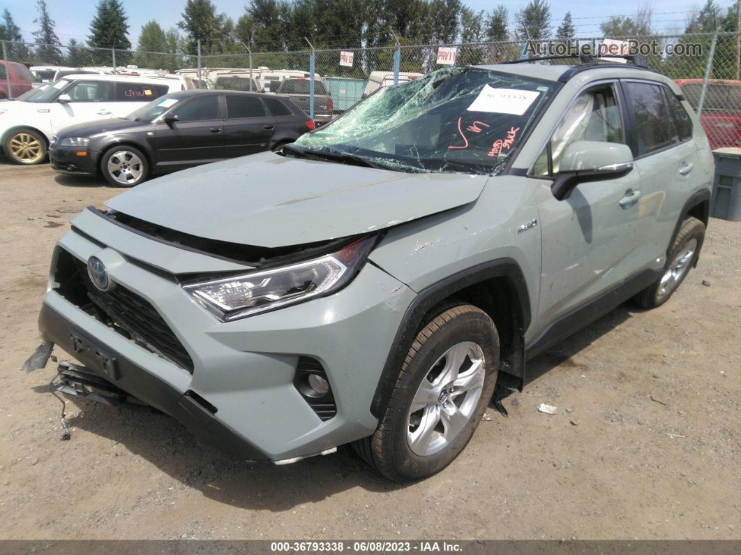 2019 Toyota Rav4 Hybrid Xle Blue vin: JTMRWRFV2KD028973