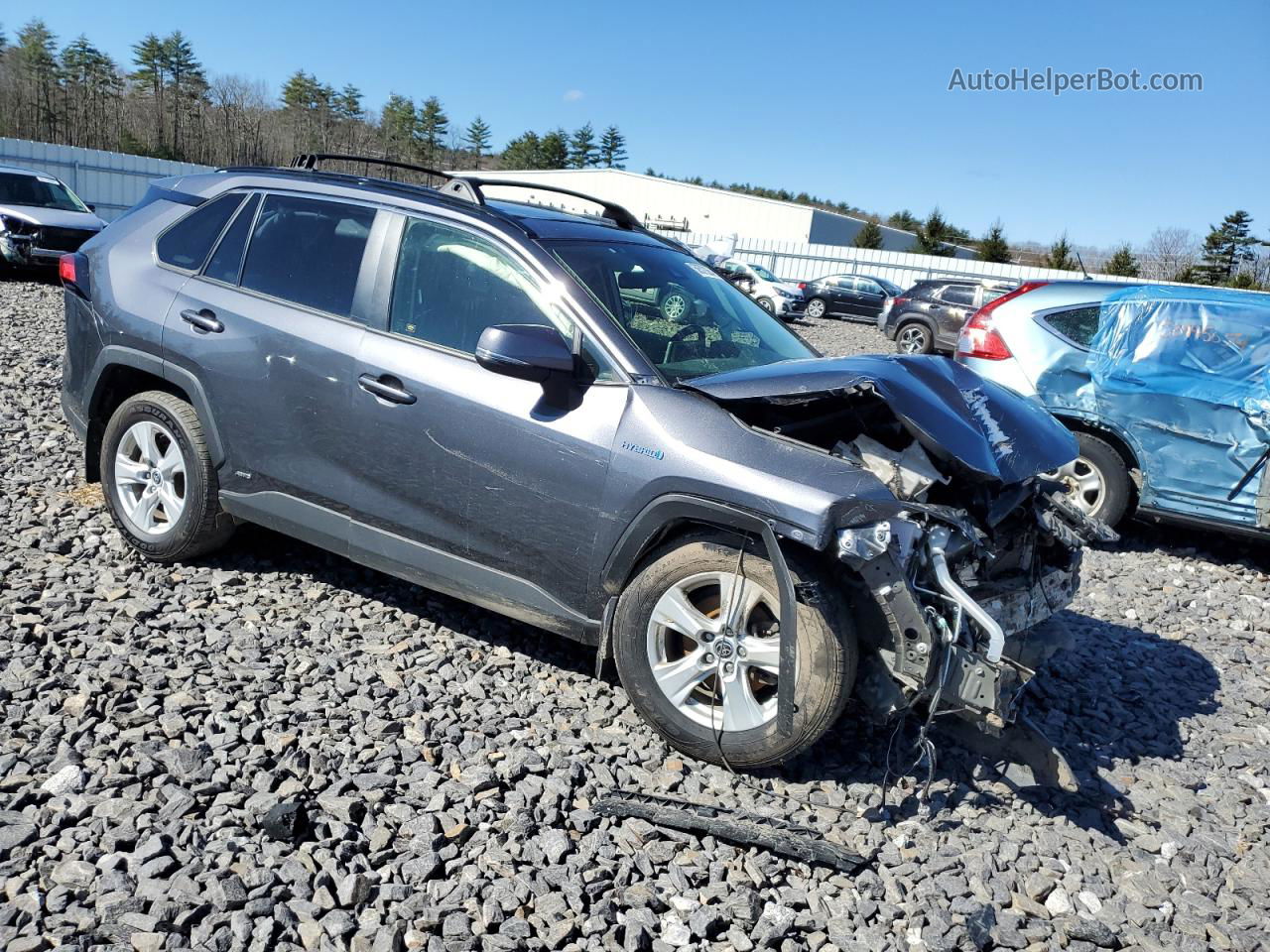 2021 Toyota Rav4 Xle Charcoal vin: JTMRWRFV9MD123338