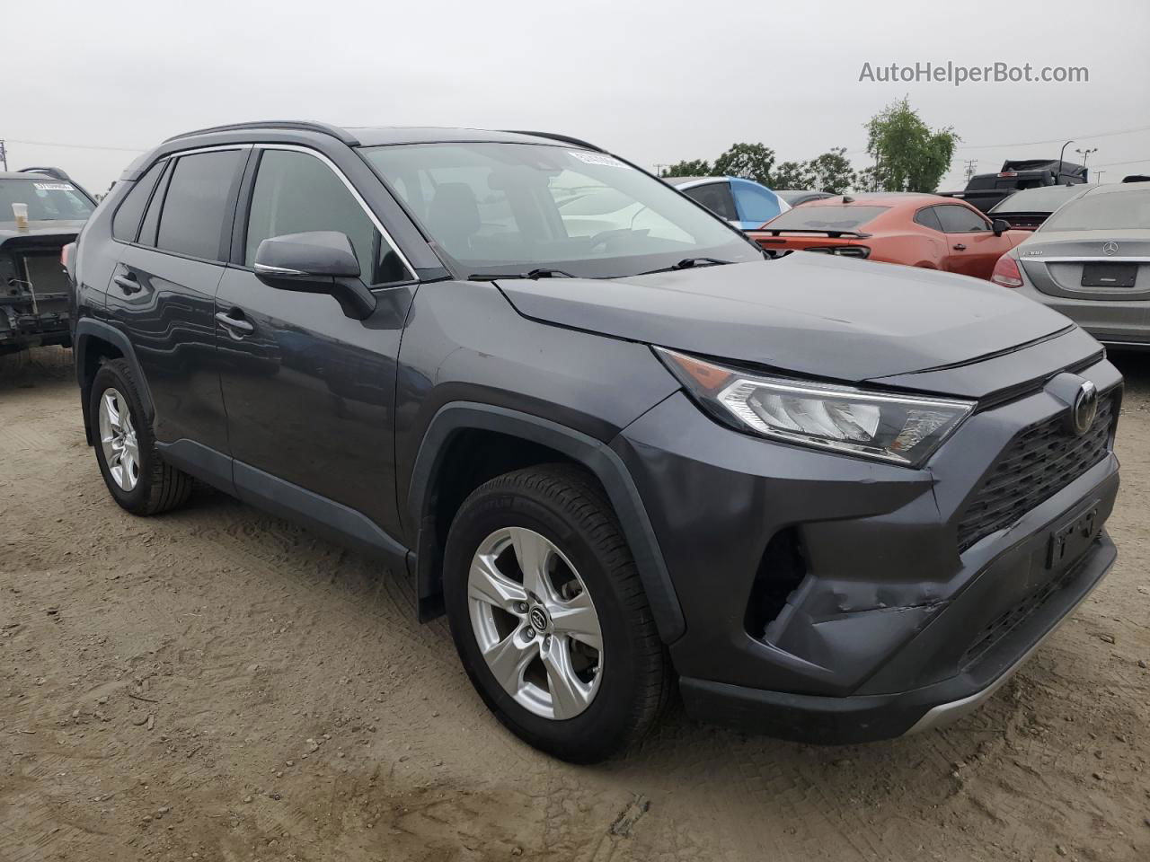 2019 Toyota Rav4 Xle Gray vin: JTMW1RFV3KJ012395