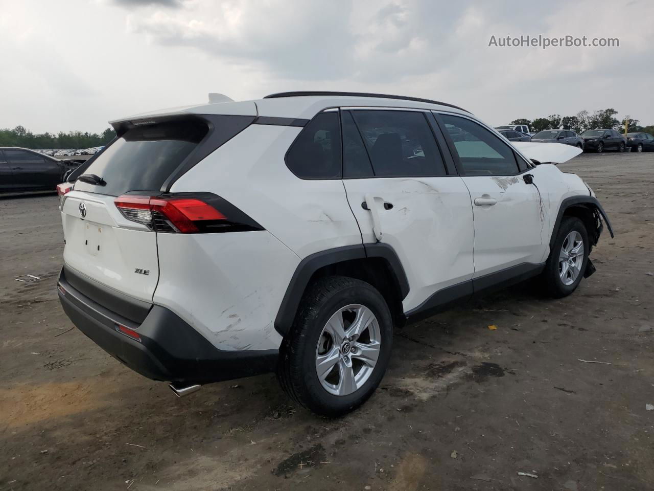 2019 Toyota Rav4 Xle White vin: JTMW1RFV7KD006243