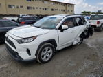 2019 Toyota Rav4 Xle White vin: JTMW1RFV8KD017008