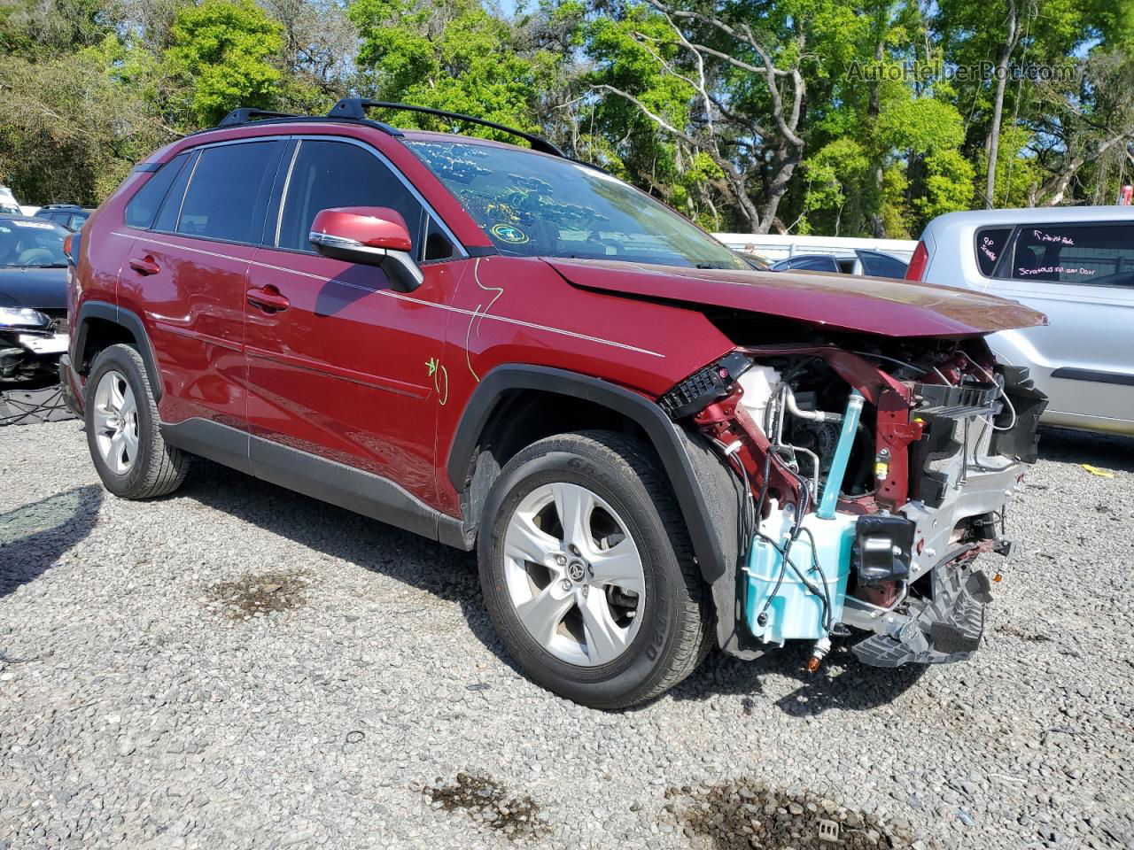 2019 Toyota Rav4 Xle Red vin: JTMW1RFV8KD038845