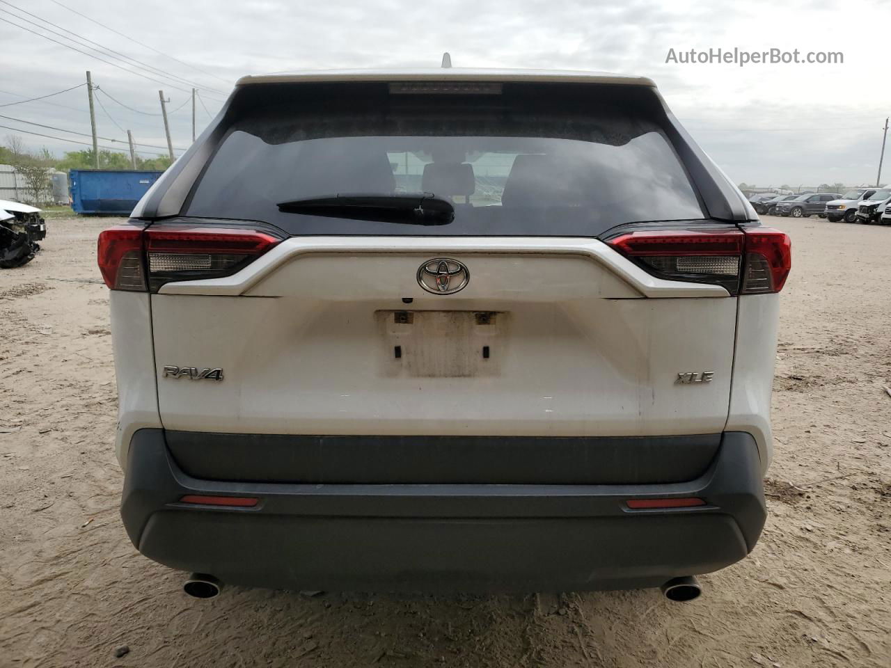 2019 Toyota Rav4 Xle White vin: JTMW1RFV8KJ014711