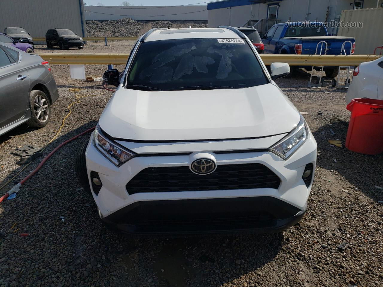 2019 Toyota Rav4 Xle Белый vin: JTMW1RFV9KJ001515