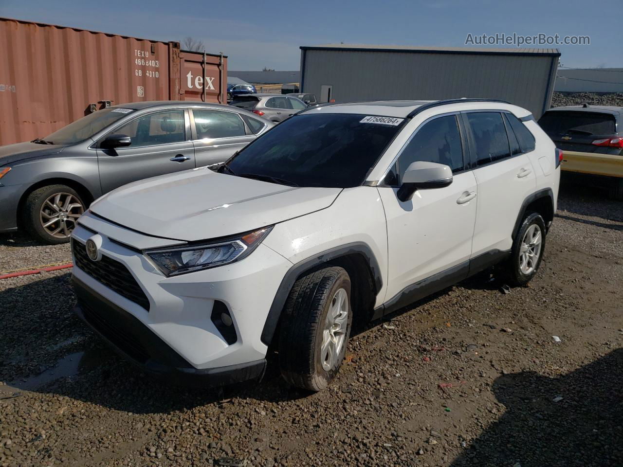 2019 Toyota Rav4 Xle White vin: JTMW1RFV9KJ001515