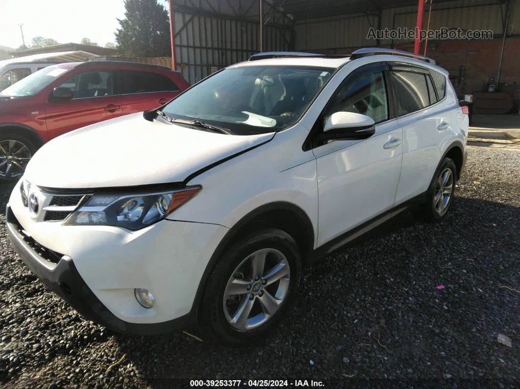 2015 Toyota Rav4 Xle White vin: JTMWFREV0FJ032192