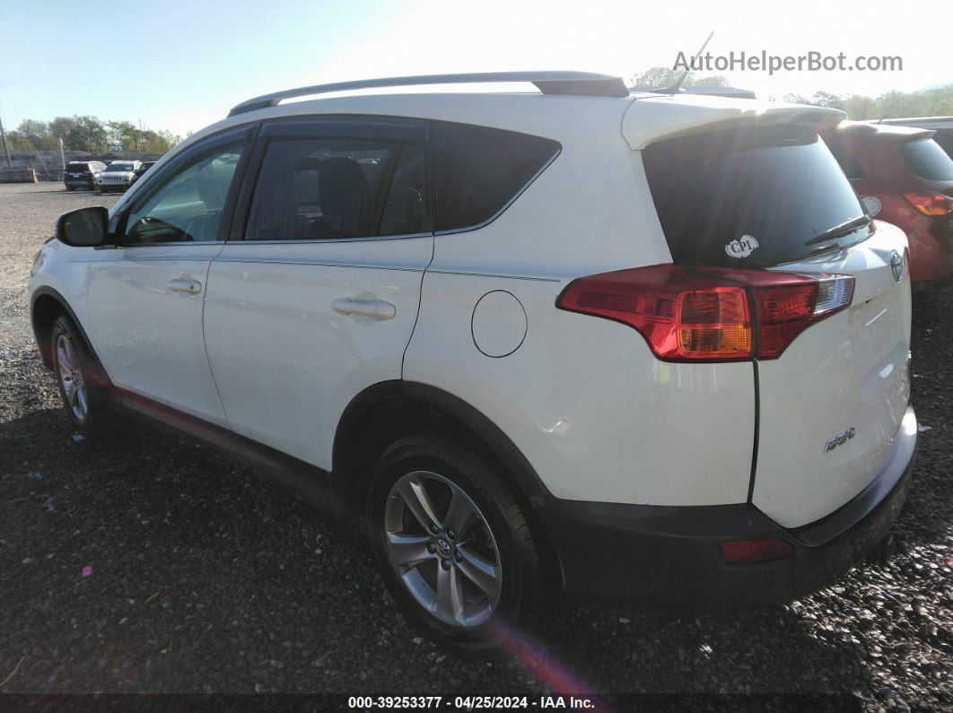 2015 Toyota Rav4 Xle White vin: JTMWFREV0FJ032192