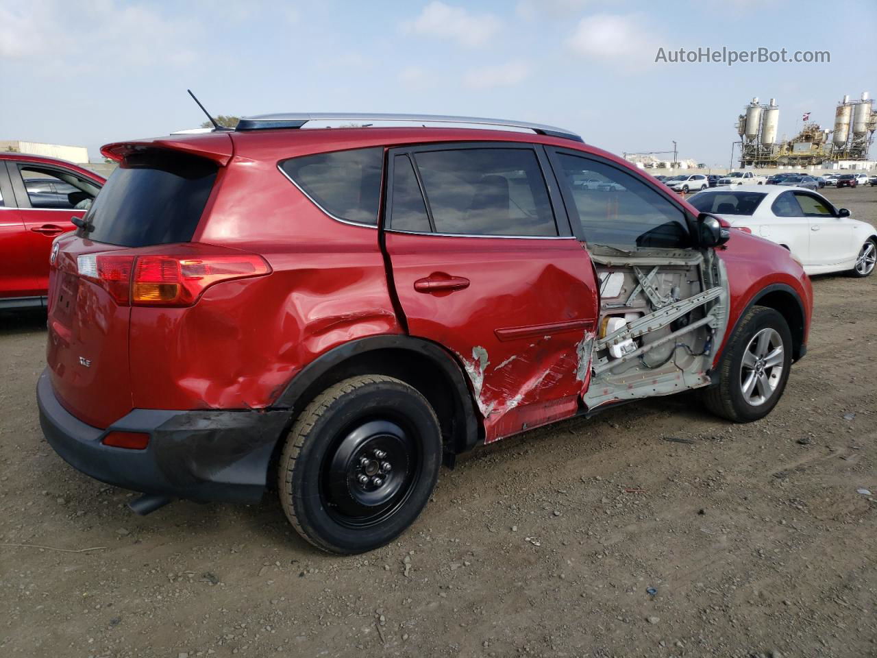 2015 Toyota Rav4 Xle Red vin: JTMWFREV1FJ048529