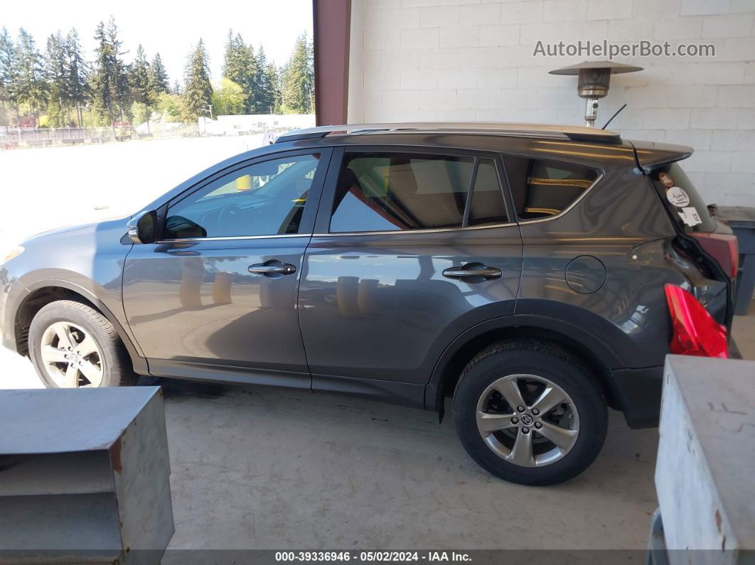 2015 Toyota Rav4 Xle Gray vin: JTMWFREV2FD057254