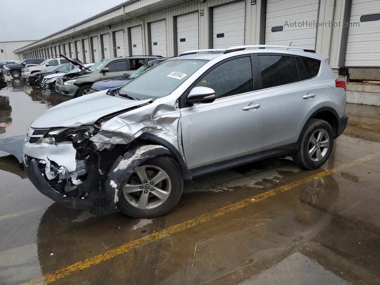 2015 Toyota Rav4 Xle Silver vin: JTMWFREV2FJ059555