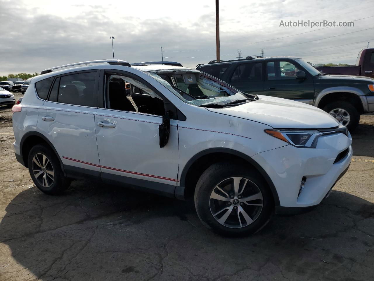 2018 Toyota Rav4 Adventure Белый vin: JTMWFREV2JD117784