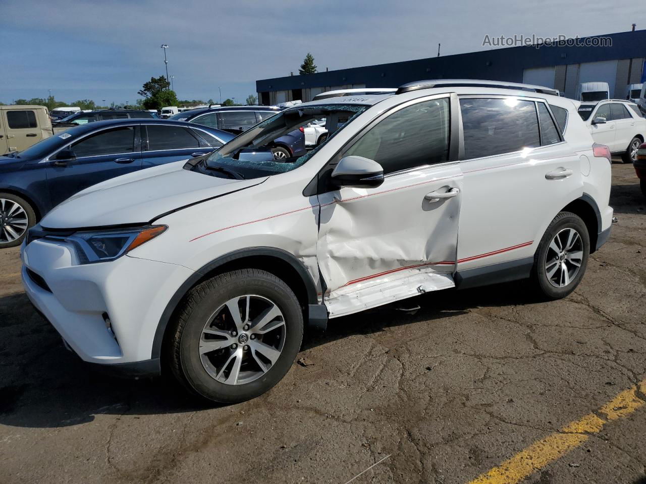 2018 Toyota Rav4 Adventure White vin: JTMWFREV2JD117784