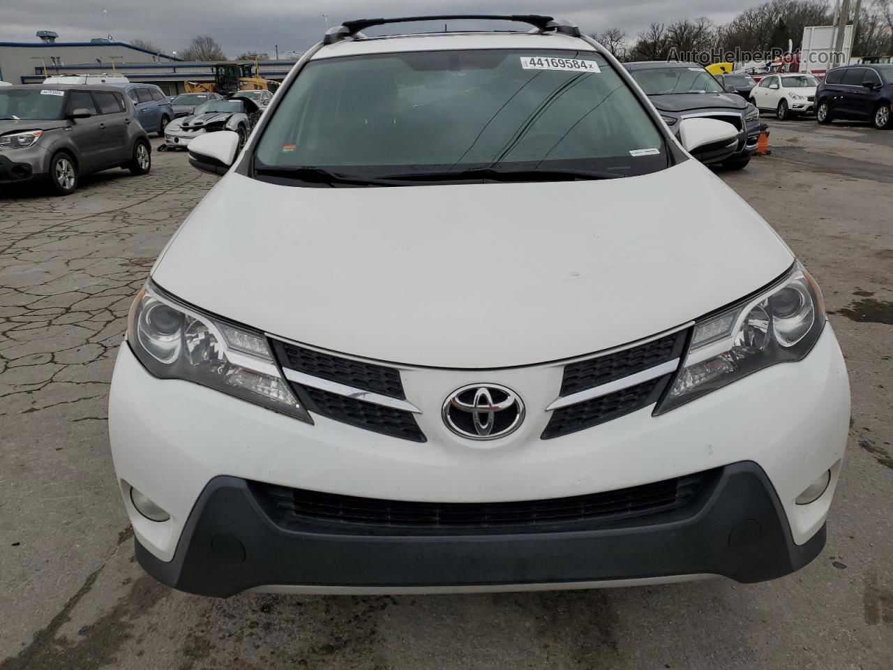 2015 Toyota Rav4 Xle White vin: JTMWFREV3FD065413