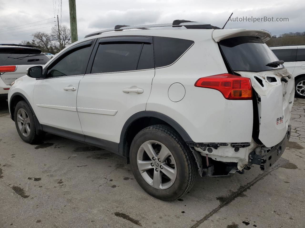 2015 Toyota Rav4 Xle White vin: JTMWFREV3FD065413