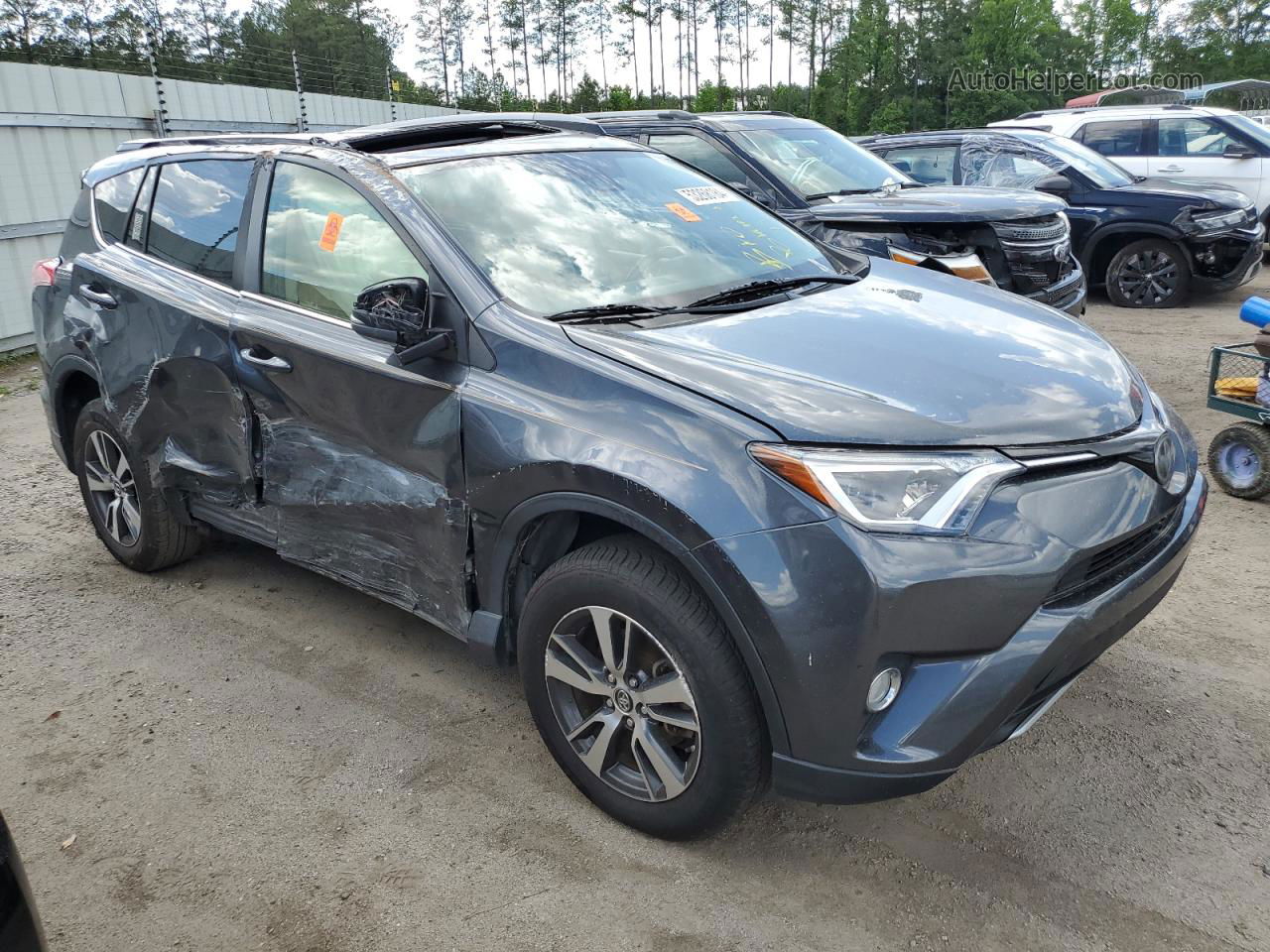 2018 Toyota Rav4 Adventure Gray vin: JTMWFREV4JD114630