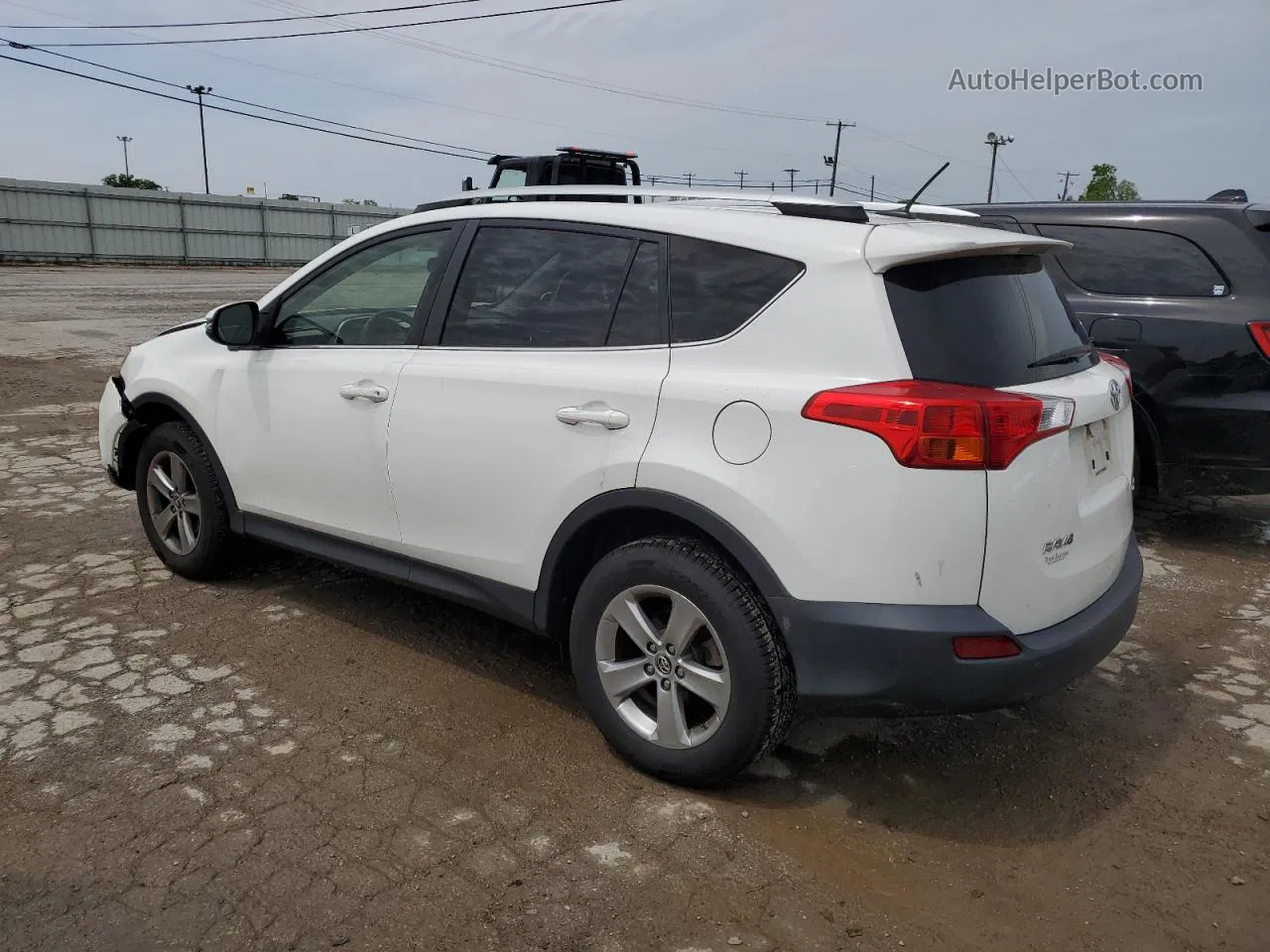 2015 Toyota Rav4 Xle White vin: JTMWFREV5FJ047237