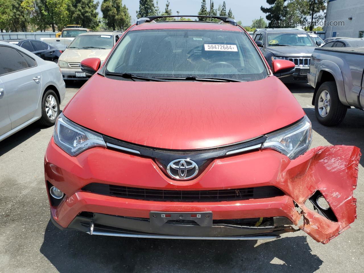 2016 Toyota Rav4 Xle Red vin: JTMWFREV5GJ065139