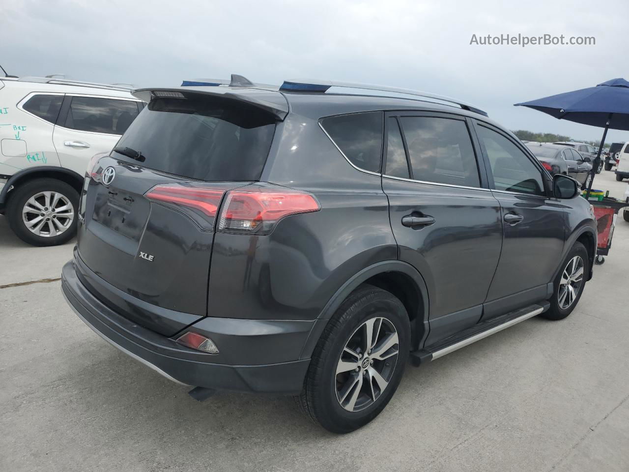 2017 Toyota Rav4 Xle Gray vin: JTMWFREV5HD102903