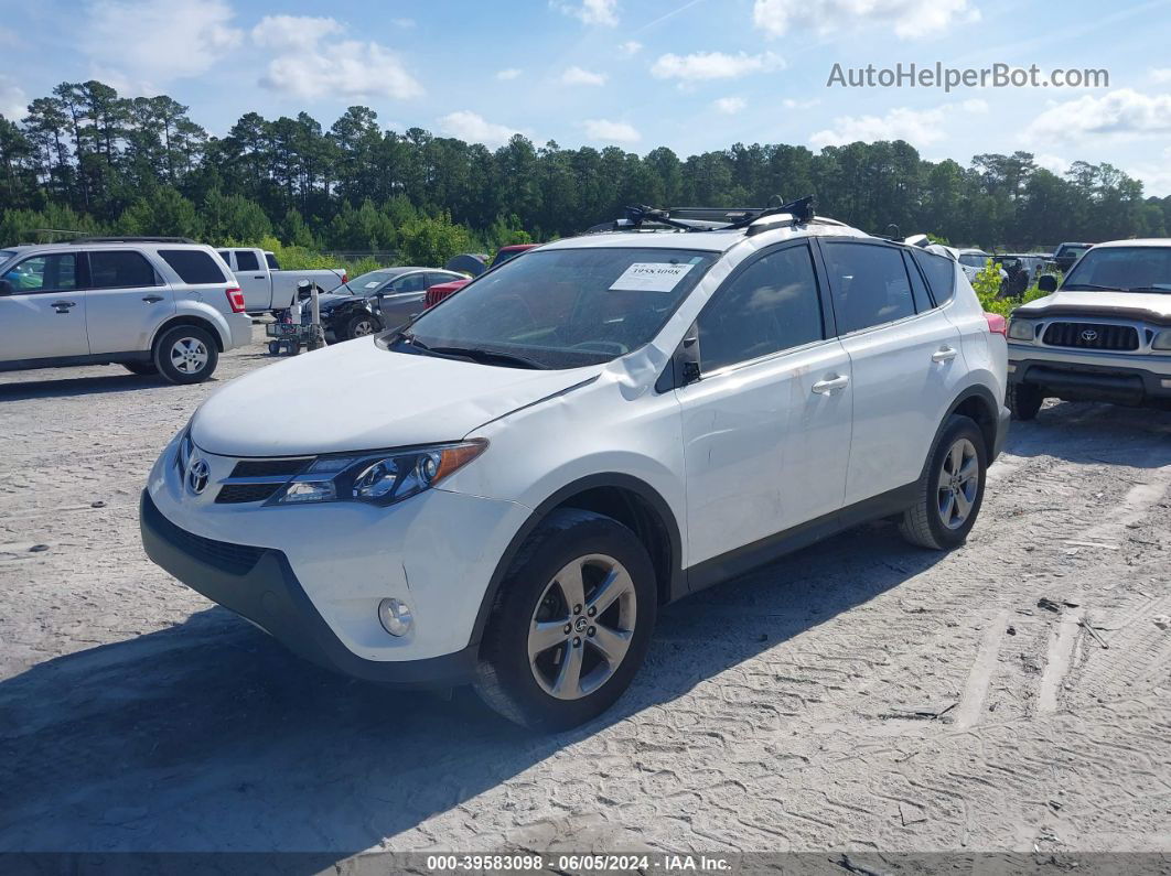 2015 Toyota Rav4 Xle White vin: JTMWFREV6FD070718