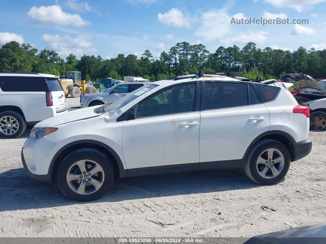 2015 Toyota Rav4 Xle White vin: JTMWFREV6FD070718