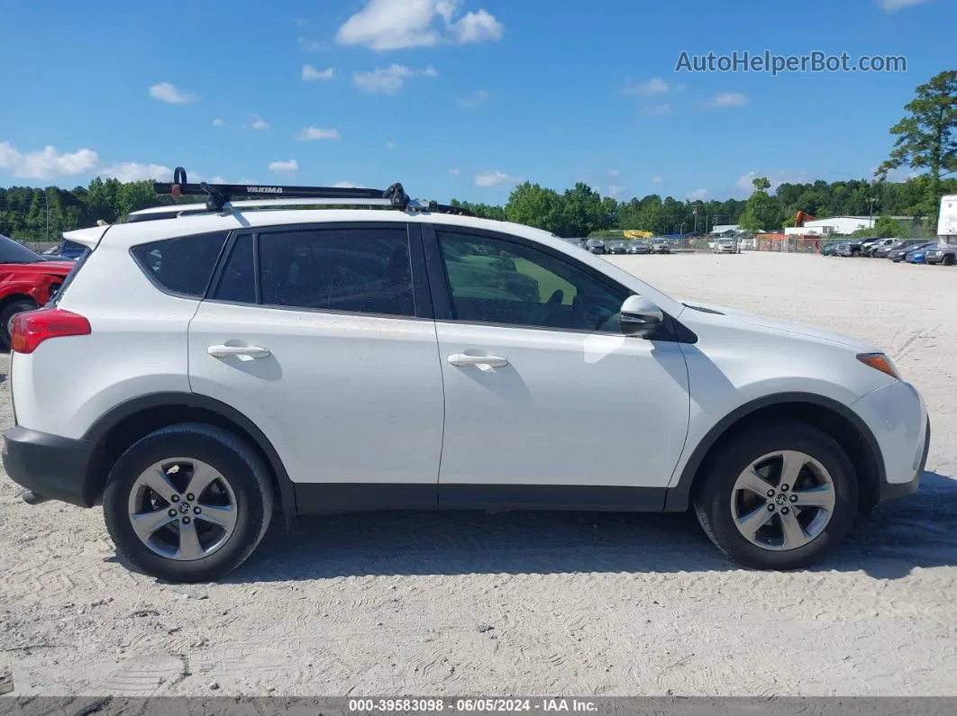 2015 Toyota Rav4 Xle White vin: JTMWFREV6FD070718