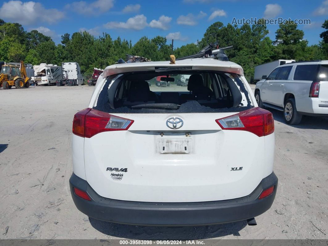 2015 Toyota Rav4 Xle White vin: JTMWFREV6FD070718