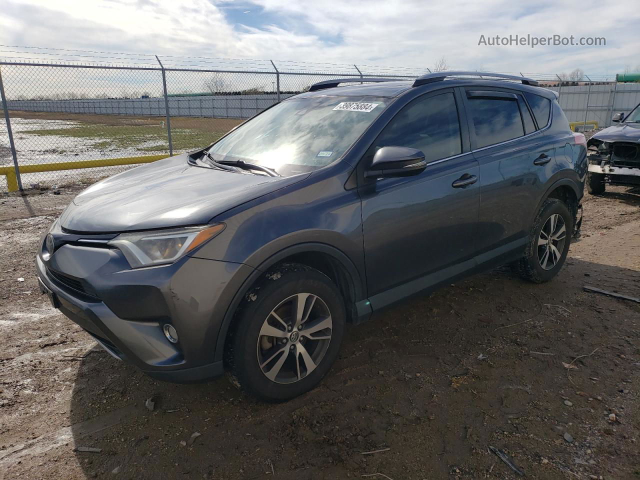 2017 Toyota Rav4 Xle Gray vin: JTMWFREV6HD095296