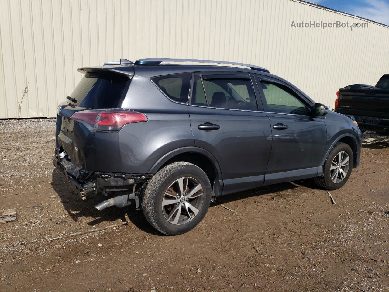 2017 Toyota Rav4 Xle Gray vin: JTMWFREV6HD095296