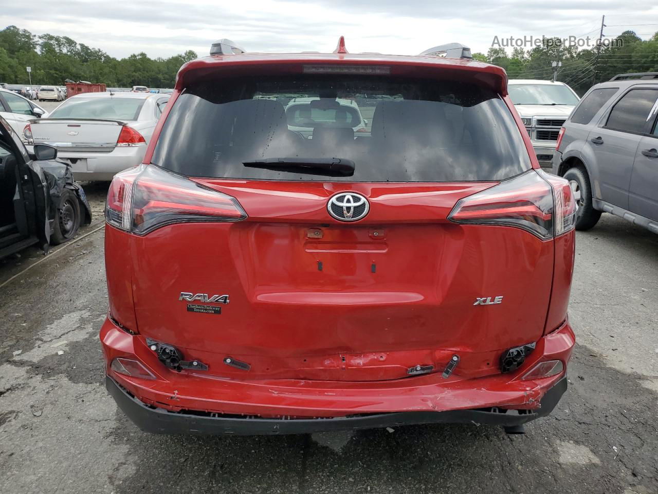 2017 Toyota Rav4 Xle Red vin: JTMWFREV6HJ115175