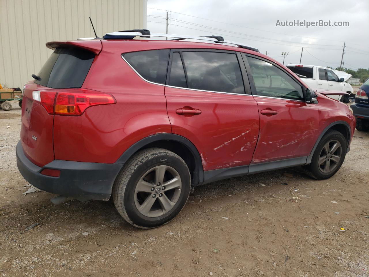 2015 Toyota Rav4 Xle Красный vin: JTMWFREV7FD063843