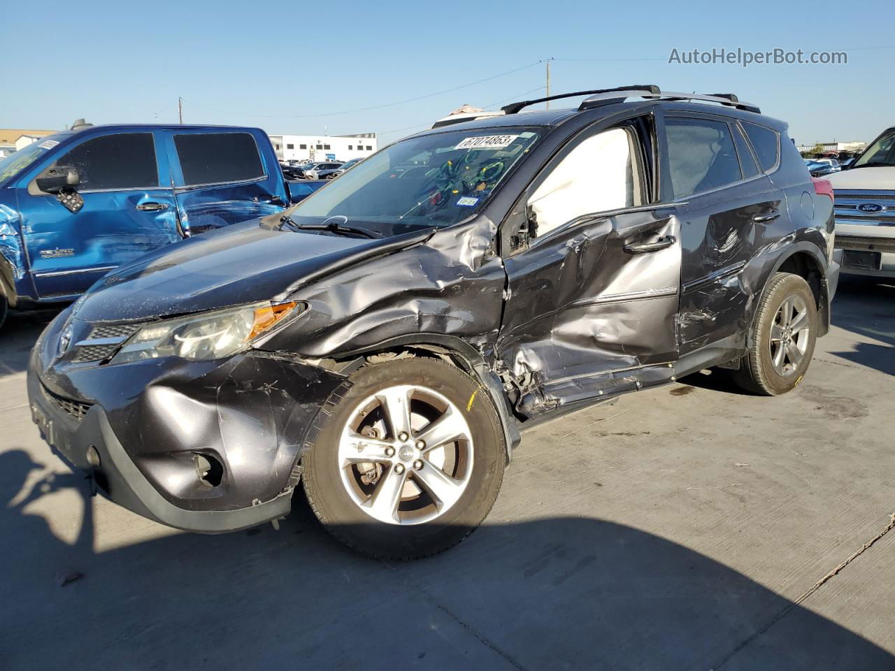 2015 Toyota Rav4 Xle Charcoal vin: JTMWFREV7FJ052441