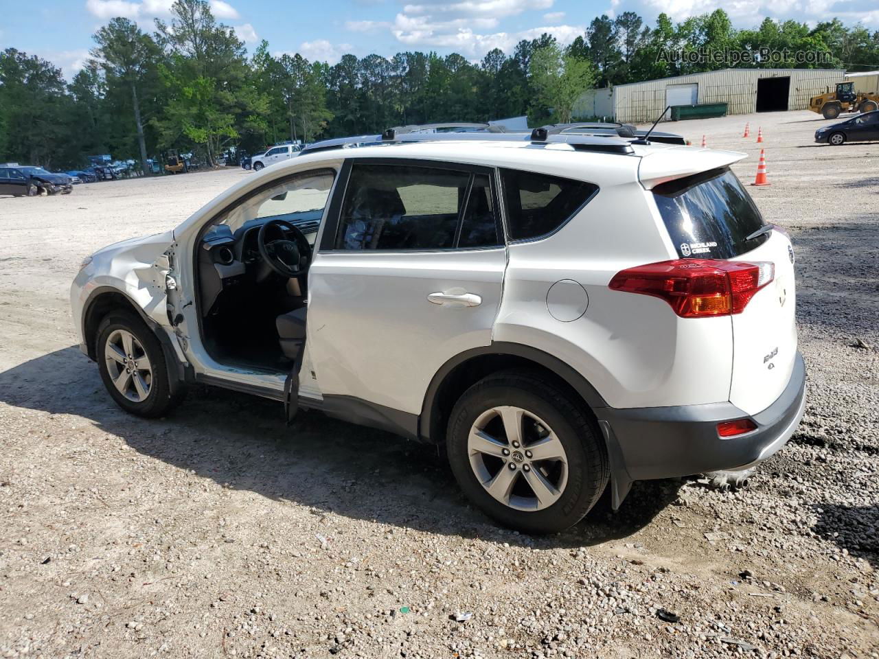 2015 Toyota Rav4 Xle White vin: JTMWFREV8FJ058975