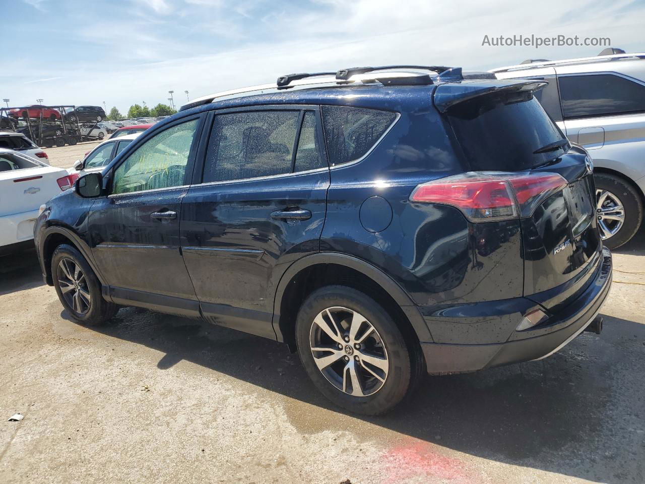 2017 Toyota Rav4 Xle Blue vin: JTMWFREV8HD102314