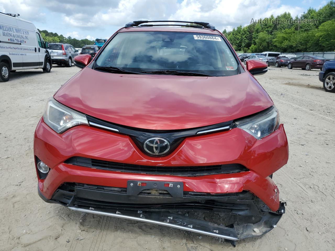 2017 Toyota Rav4 Xle Red vin: JTMWFREV8HJ127733