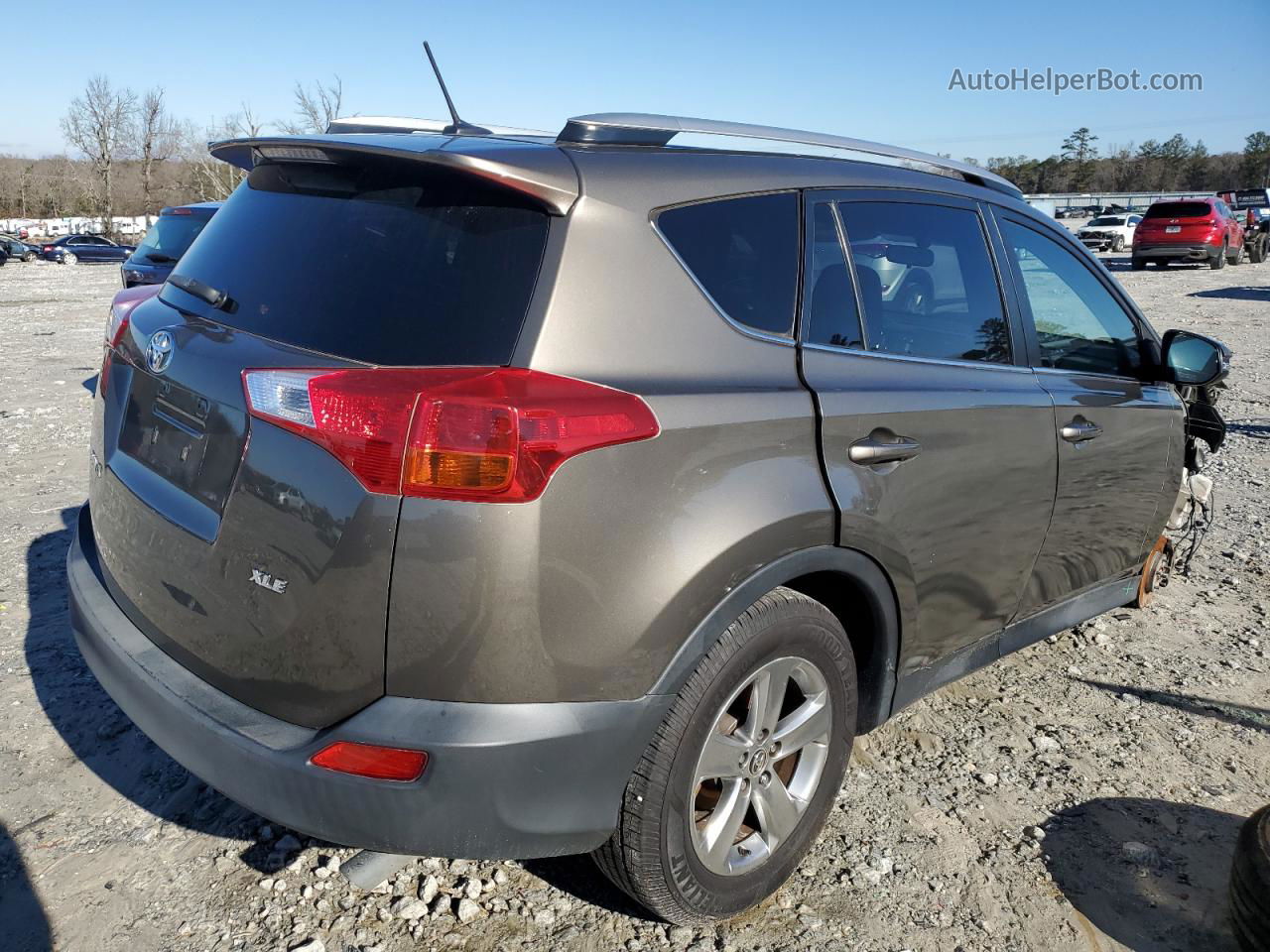 2015 Toyota Rav4 Xle Brown vin: JTMWFREV9FD063729