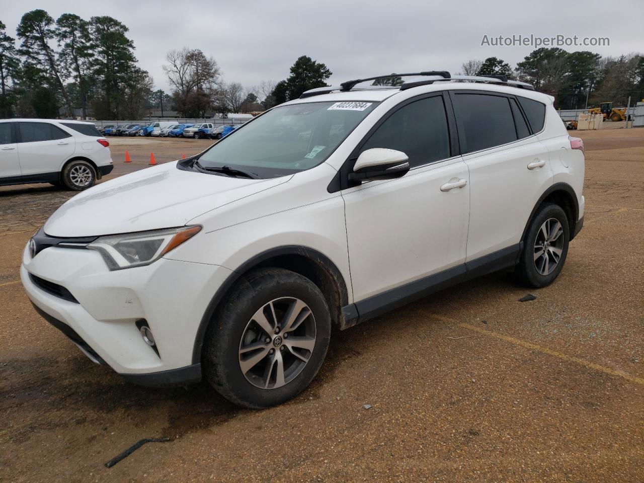 2016 Toyota Rav4 Xle White vin: JTMWFREV9GJ095874