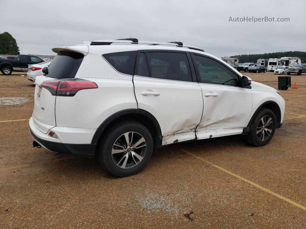 2016 Toyota Rav4 Xle White vin: JTMWFREV9GJ095874