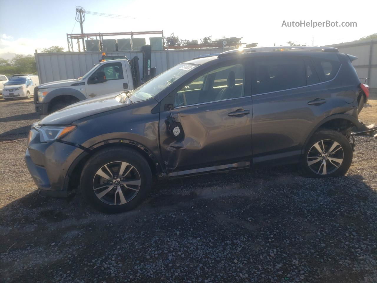 2016 Toyota Rav4 Xle Gray vin: JTMWFREVXGJ095138