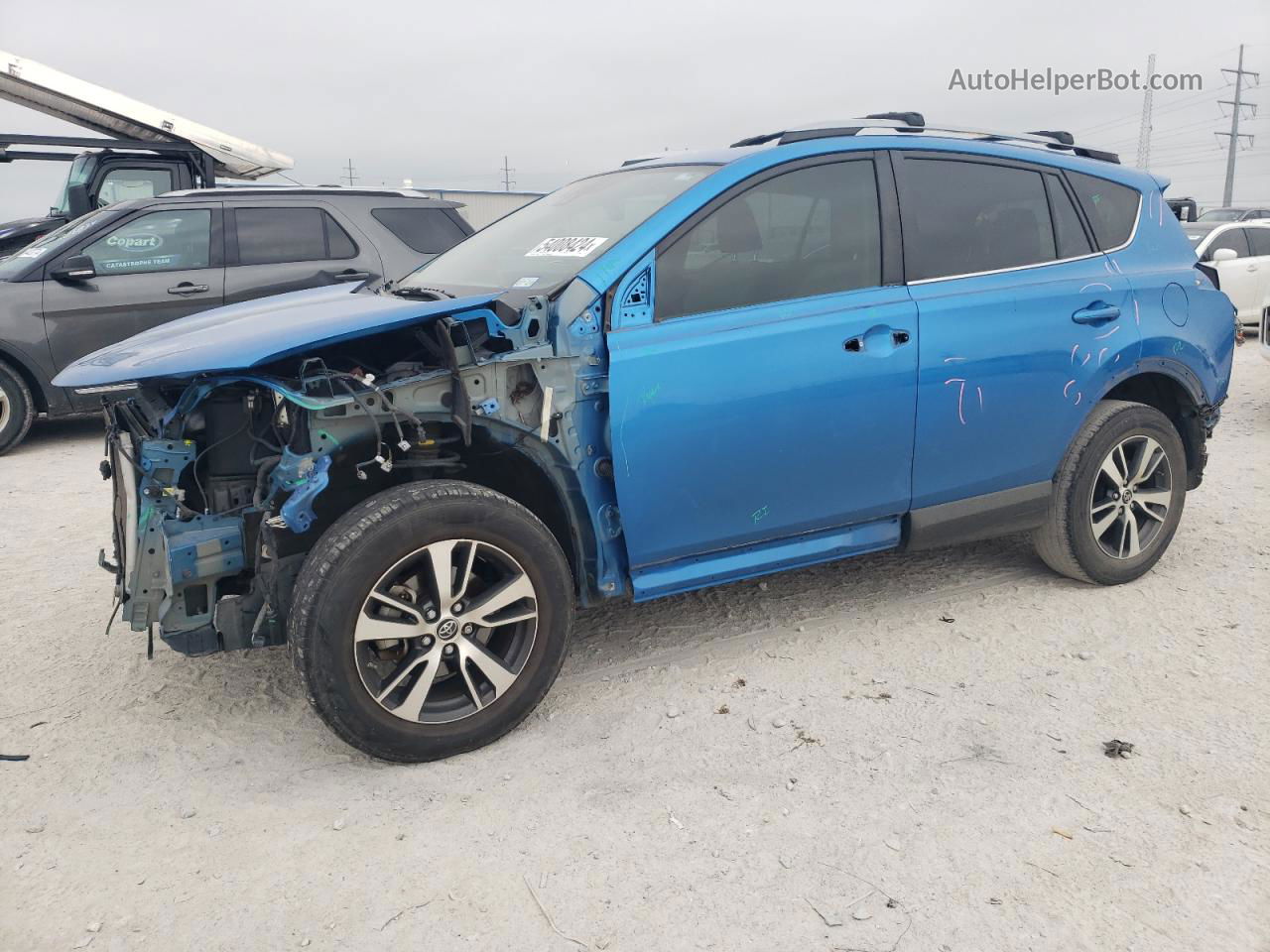 2017 Toyota Rav4 Xle Blue vin: JTMWFREVXHJ709073