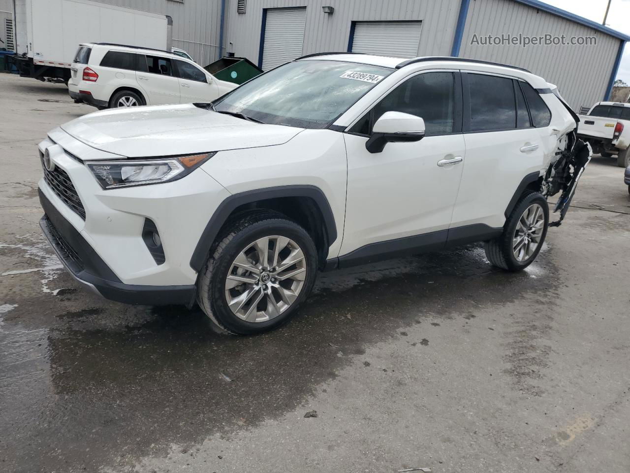 2019 Toyota Rav4 Limited White vin: JTMY1RFV1KD509288