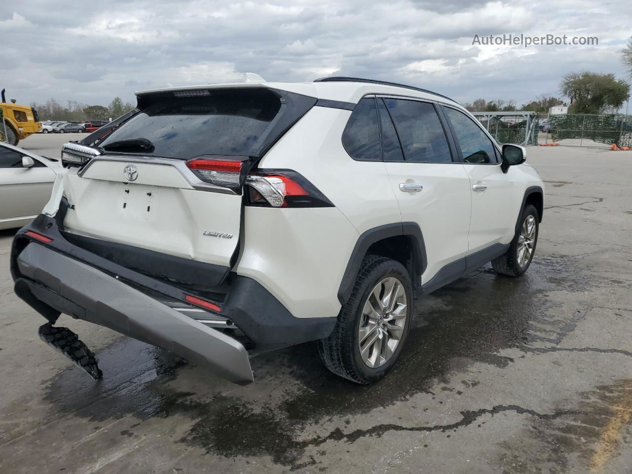 2019 Toyota Rav4 Limited White vin: JTMY1RFV1KD509288