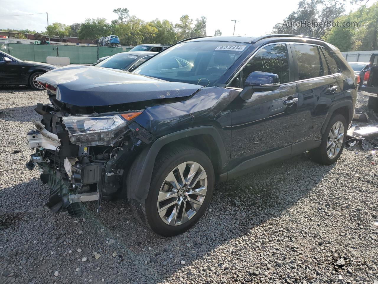 2021 Toyota Rav4 Limited Blue vin: JTMY1RFV1MJ023309