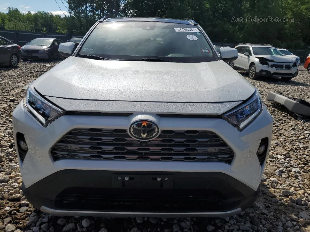 2020 Toyota Rav4 Limited White vin: JTMY1RFV7LD519759