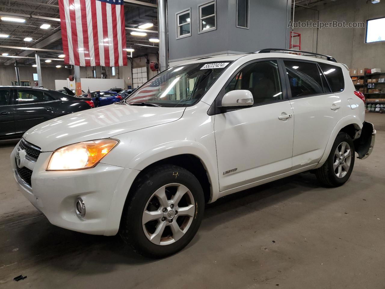 2010 Toyota Rav4 Limited White vin: JTMYF4DV5A5015600