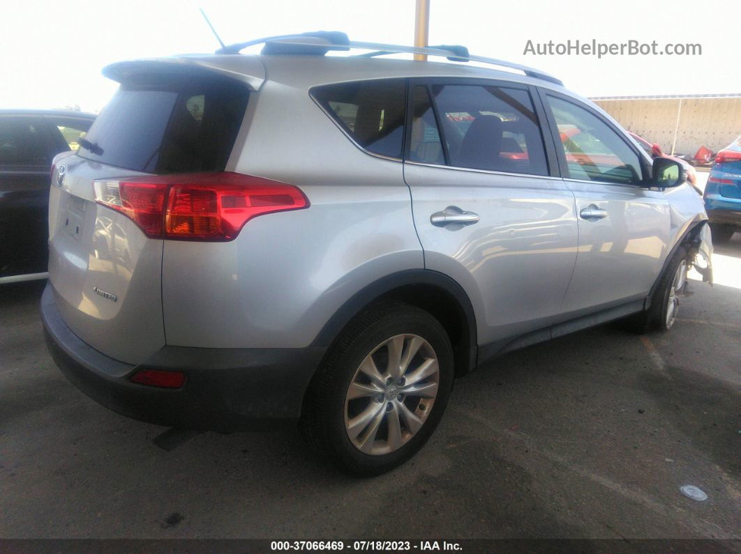 2015 Toyota Rav4 Limited Silver vin: JTMYFREV0FD053051